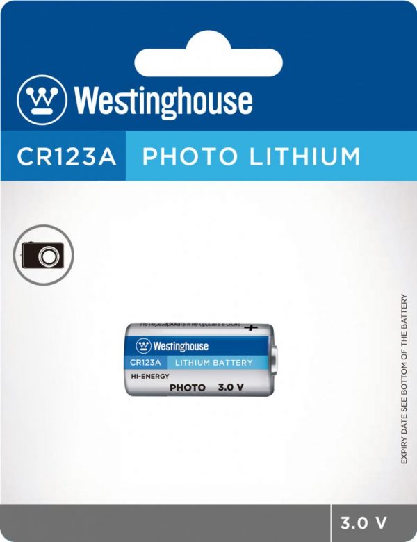 Westinghouse Battery 3V Lithium CR123A