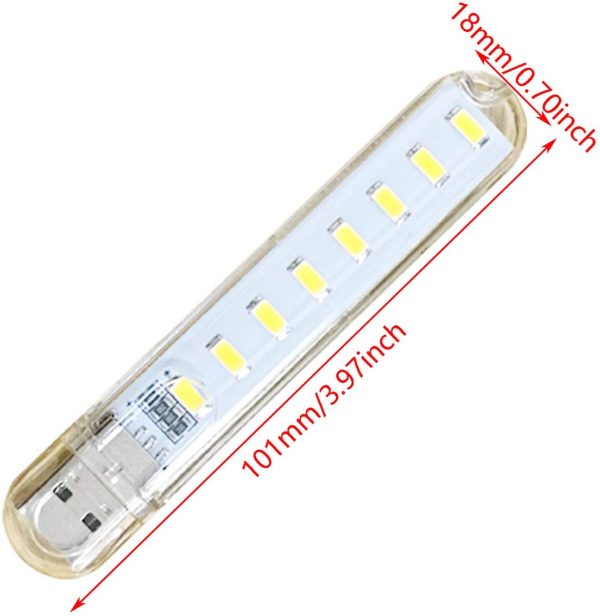 ⁦Portable Mini 8-Led USB Light⁩ - الصورة ⁦2⁩