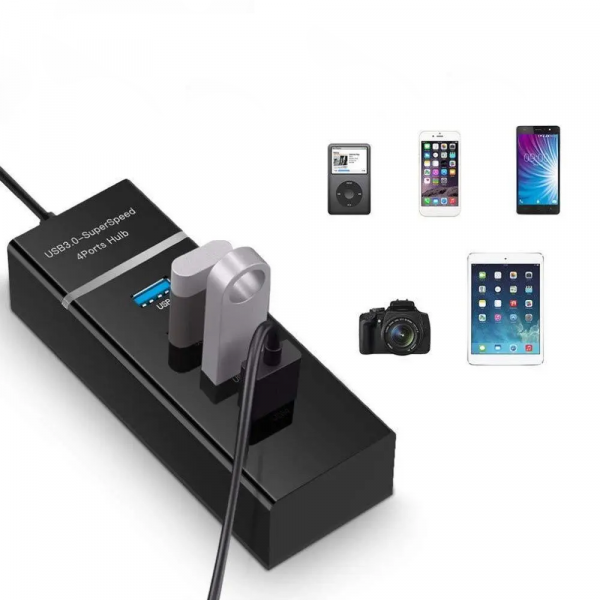 ⁦303 High Speed 4 Port 3.0 USB Hub⁩ - الصورة ⁦2⁩