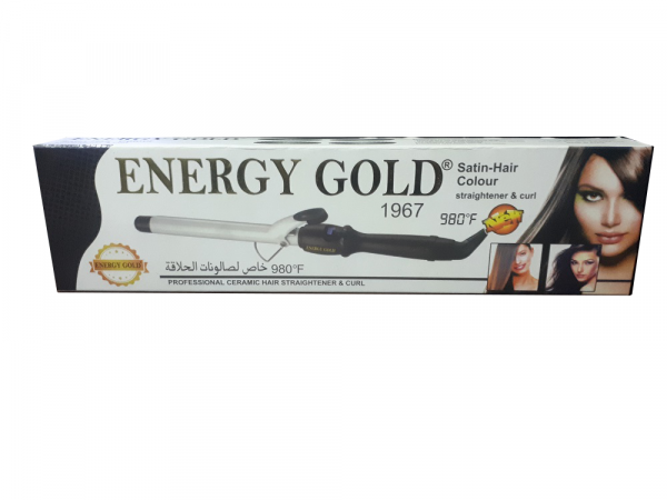 Energy Gold 1967 Professional Ceramic Hair Straightener & Curl