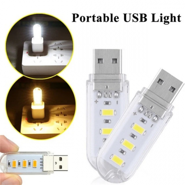 ⁦Portable Mini 3-Led USB Light⁩ - الصورة ⁦2⁩