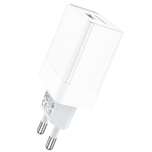 ⁦Borofone BA47A QC3.0 Single Port Travel Charger Set⁩ - الصورة ⁦5⁩