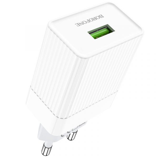 Borofone BA47A QC3.0 Single Port Travel Charger Set