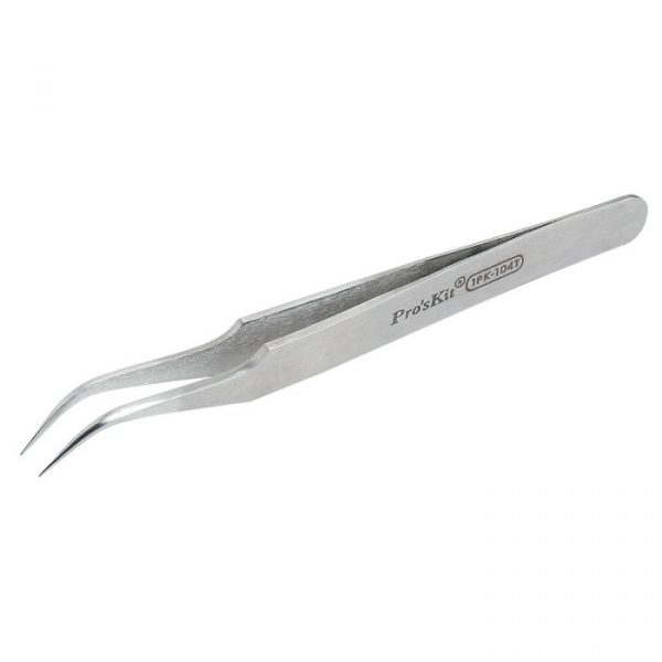 Pro'sKit 1PK-104T Fine Tip Curved Tweezer