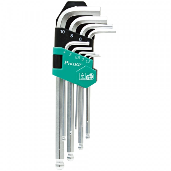 ⁦Pro'sKit HW-229B Baogong long ball head hexagon wrench set⁩ - الصورة ⁦2⁩