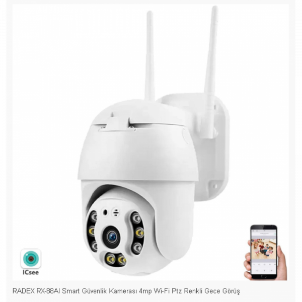 RADEX RX-88AI Wi-Fi Smart Camera