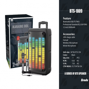 Brodu BTS-1809 12″inch Wireless speaker