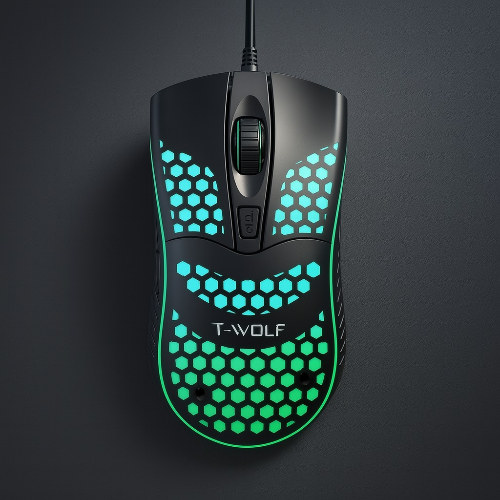 T-Wolf V15 2.4Ghz Wired Mouse
