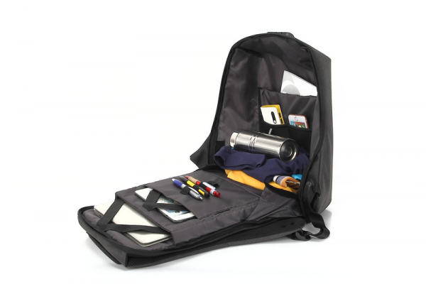 ⁦Promate Defender-16 Anti-Theft Laptop Backpack USB Charging⁩ - الصورة ⁦2⁩
