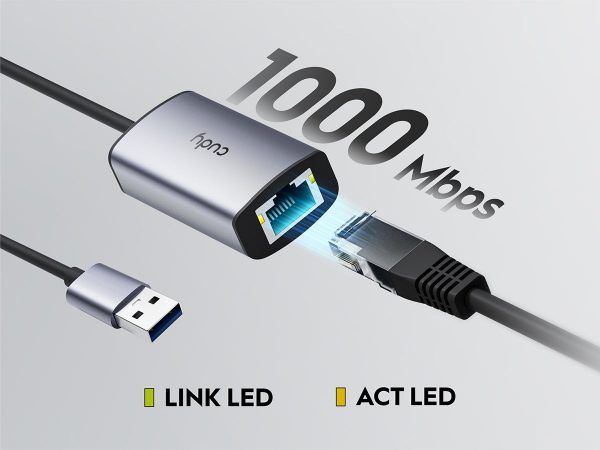 CUDY UE10C USB-C to Gigabit Ethernet Adapter 10/100/1000 Mbps