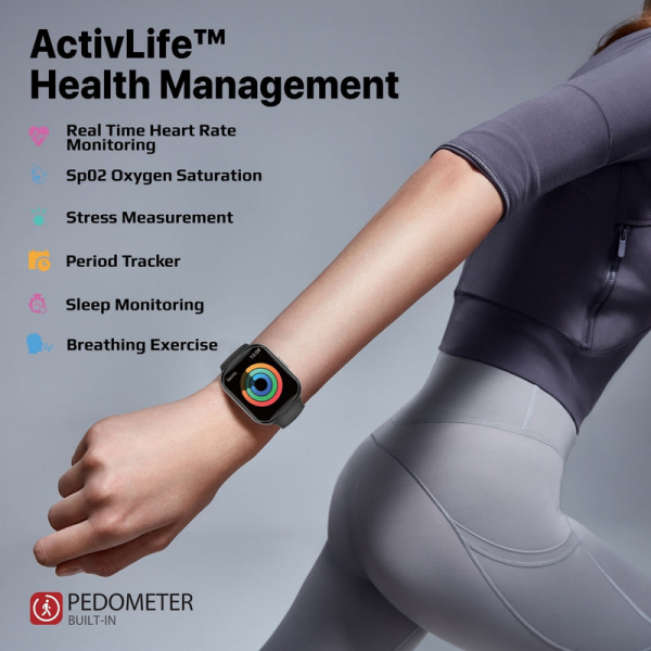 ⁦Promate XWatch-TF2 ActivLife™ Smartwatch⁩ - الصورة ⁦3⁩