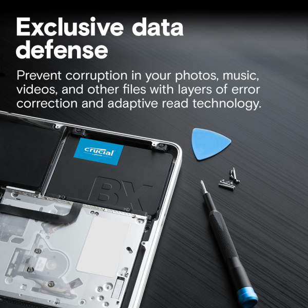 ⁦Crucial BX500 500GB 3D NAND SATA SSD⁩ - الصورة ⁦2⁩