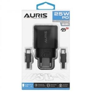 AURIS ARS-CH25 USB-C TO TYPE-C PD FAST CHARGER 25W
