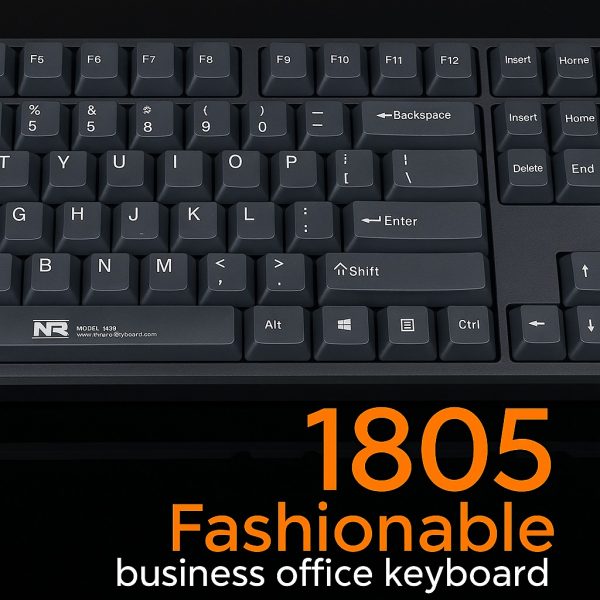 ⁦R8 1805 Waterproof Wired Keyboard⁩ - الصورة ⁦2⁩