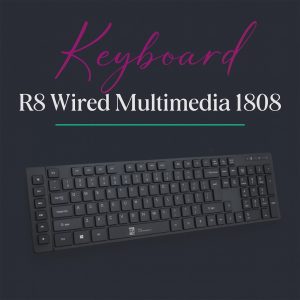 R8 1808 Multimedia Wired Keyboard