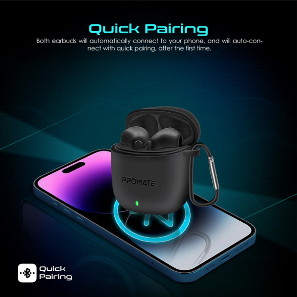 ⁦Promate Lima True Wireless Earbuds, Bluetooth V5.3⁩ - الصورة ⁦2⁩