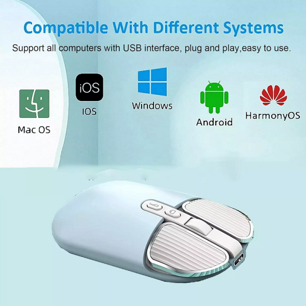 ⁦R8 1716 Rechargeable Wireless Silent Mouse⁩ - الصورة ⁦2⁩