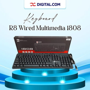 R8 1808 Multimedia Wired Keyboard