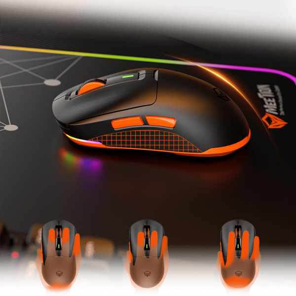 ⁦Meetion Air GW24 Tri-Mode Wireless Gaming Mouse with RGB⁩ - الصورة ⁦2⁩