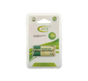 BTY RECHARGEABLE BATTERY AAA 1.2V 1350MAH