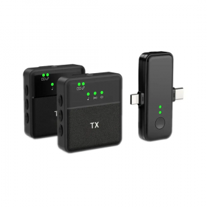 SX31 2 in 1 Wireless Lavalier Microphone 360°