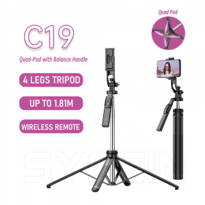 SYOSIN C19 4 Legs Tripod 1.81m Phone Selfie
