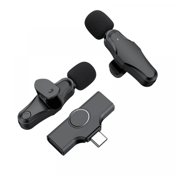 ⁦K21 Wireless Dual Microphone Type-c⁩ - الصورة ⁦2⁩