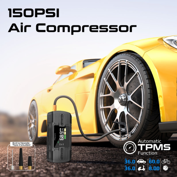 ⁦Promate PatrolPack-3 1200A/12V High-Capacity Jump Starter⁩ - الصورة ⁦2⁩