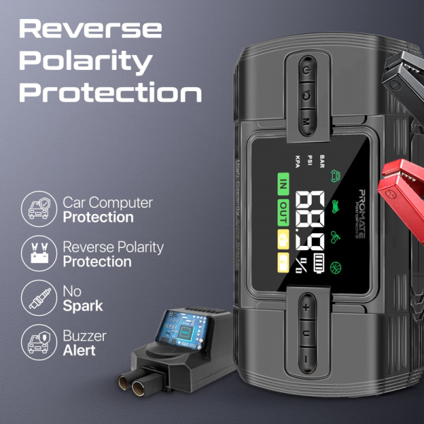 ⁦Promate PatrolPack-3 1200A/12V High-Capacity Jump Starter⁩ - الصورة ⁦4⁩