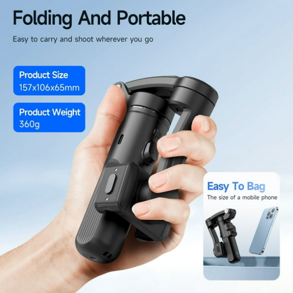 ⁦TOKQI M02 3-Axis Gimbal Stabilizer⁩ - الصورة ⁦3⁩