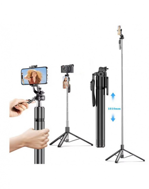 ⁦SYOSIN C19 4 Legs Tripod 1.81m Phone Selfie⁩ - الصورة ⁦3⁩