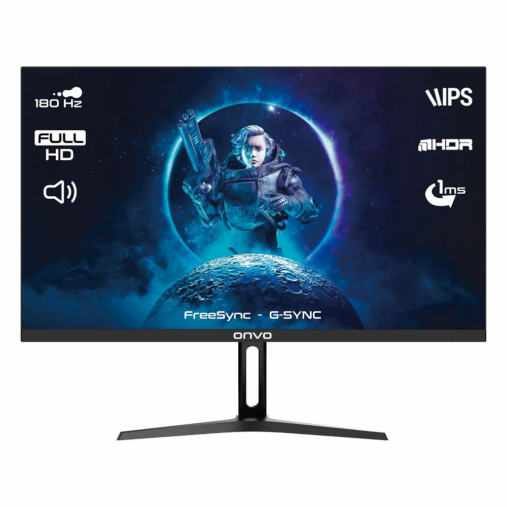 شاشة كمبيوتر ONVO OV24MNT202G 24" FHD IPS 180Hz