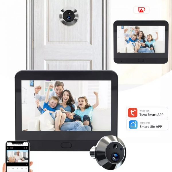 CAMERA SMART PEEPHOLE VIDEO DOORBELL 300PD