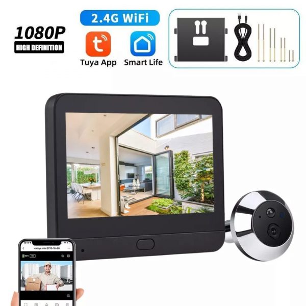 ⁦CAMERA SMART PEEPHOLE VIDEO DOORBELL 300PD⁩ - الصورة ⁦2⁩