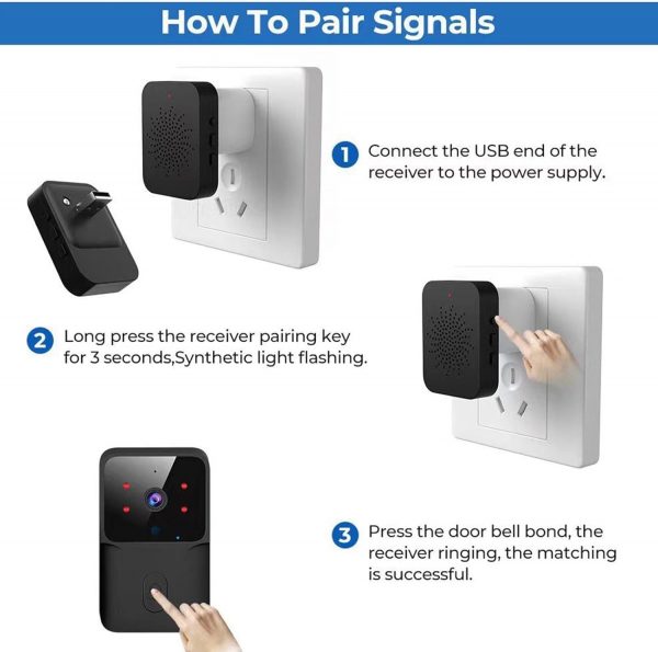 ⁦Doorbell with video camera, WI-FI M8⁩ - الصورة ⁦2⁩