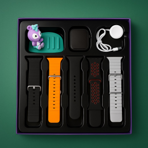 V10 Smart watch with 5 straps + phone stand