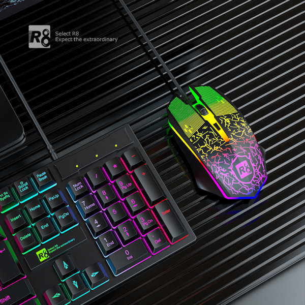 ⁦R8 1825 CHOCOLATE-STYLE KEYBOARD RGB⁩ - الصورة ⁦3⁩