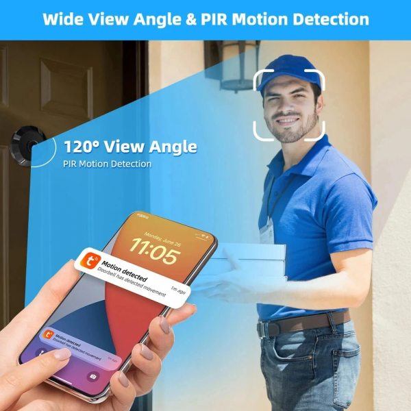 ⁦MINI WIFI BATTERY CAMERA TUYA S50S⁩ - الصورة ⁦3⁩