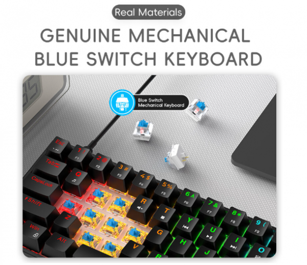 ⁦R8 1038  MINI MECHANICAL KEYBOARD RGB⁩ - الصورة ⁦3⁩