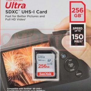 SD-XC Sandisk Extreme 256G 150mb/s