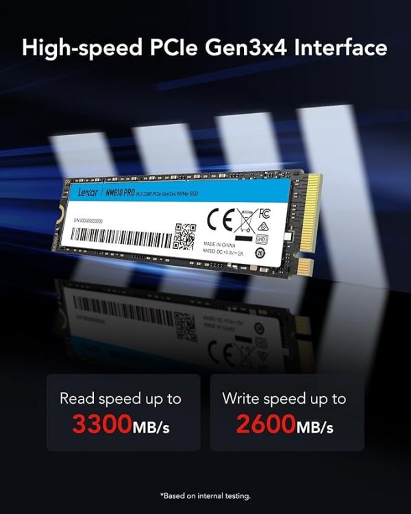 LEXAR SSD NM610 PRO M.2 1T NVME 2280 PCIE GEN3*4