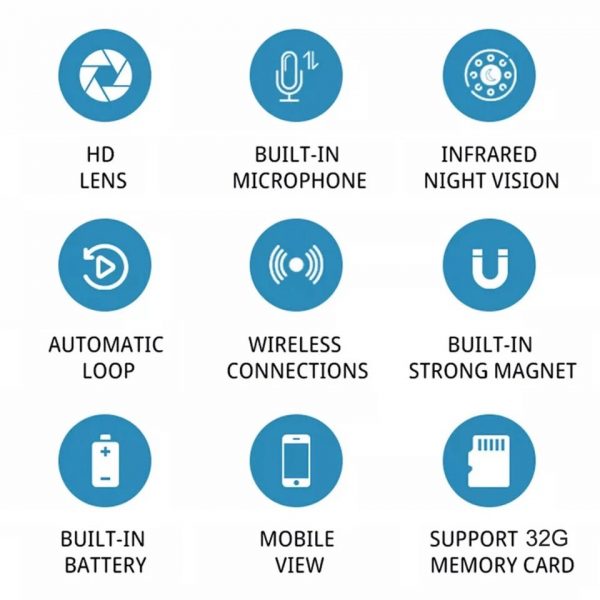 ⁦WIFI Mini Camera Wireless Car Recorders⁩ - الصورة ⁦2⁩