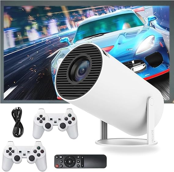 Game Projector 2 in 1 Projector With Wireless Controller Gamepad - الصورة 2