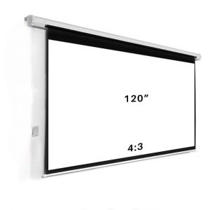 شاشة اسقاط جدارية 120 بوصة مع جهاز تحكم