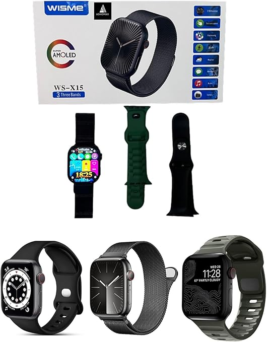 WISME WS-X15 3+1 SUPER AMOLED Smart Watch - الصورة 2