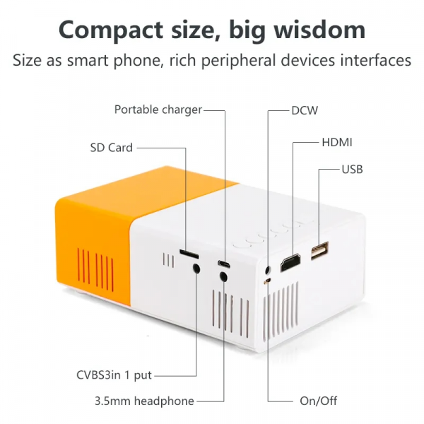 ⁦Y300 Smart LED Projector⁩ - الصورة ⁦2⁩