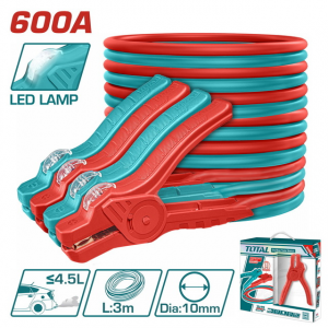 TOTAL PBCA16008L كابل بطارية 3 متر مع مصباح LED
