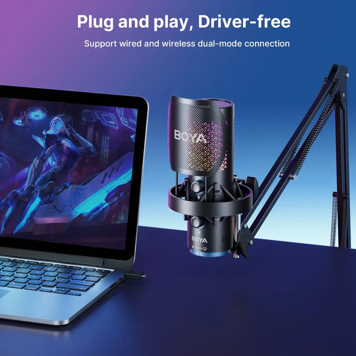 BOYA K5 USB Condenser RGB Microphone - الصورة 3