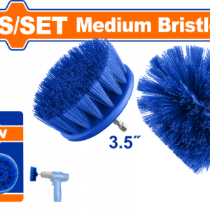WND2402 - مجموعة فرشاة فرد تنظيف خشنة وسط شكل كوب - دائري زرقاء 3.5 انش