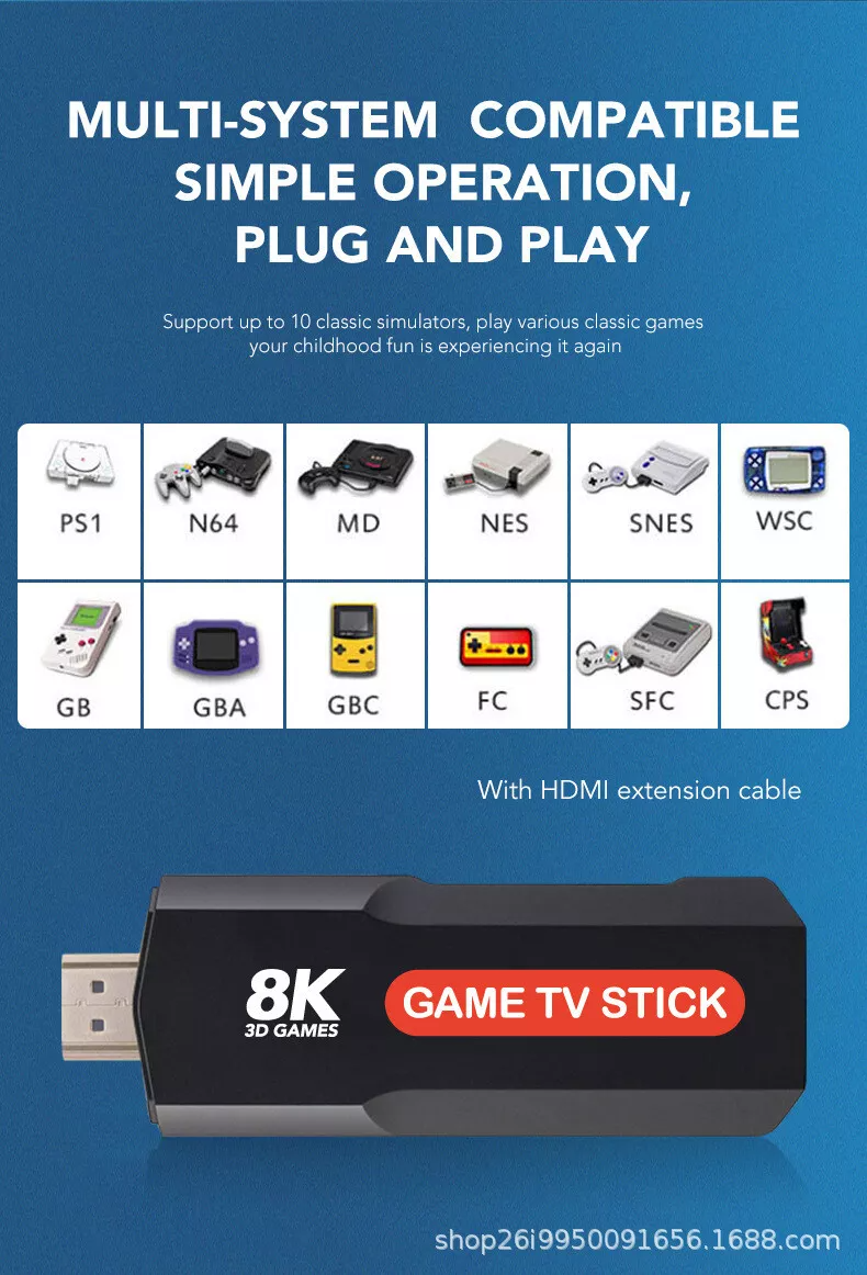 X2 Game Stick Retro Game Console HD 4K 8K - الصورة 3